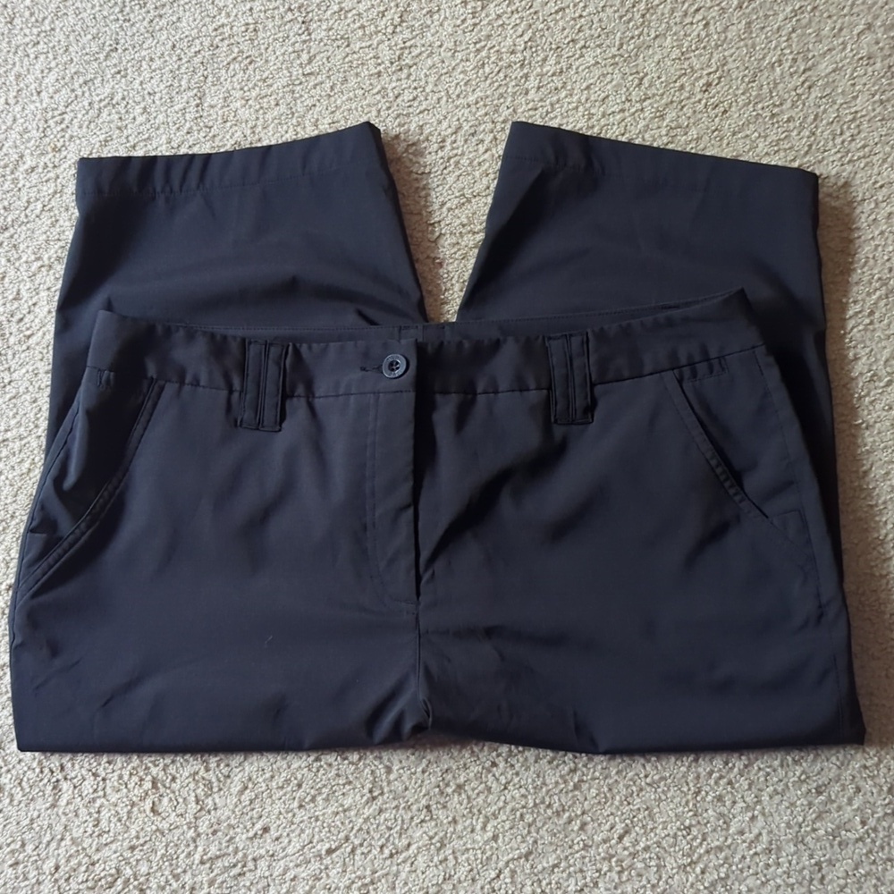 N'Vo by Lanctot Black Athletic Capri Pants Size 14